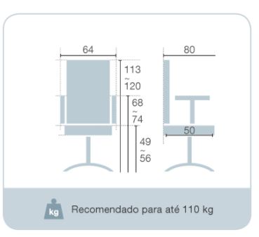 Cadeira Escritório Presidente Blm 1005 P