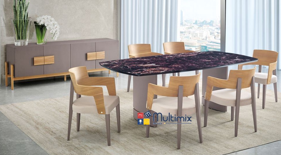 Mesa de Jantar Romana - 1,70m x 1,10m x 0,75m