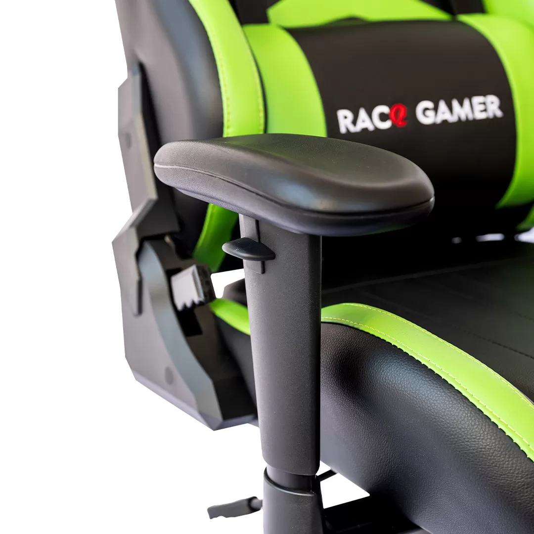 Cadeira PC Gamer Racer Profissional - Preto / Verde. A melhor cadeira PC Gamer. Qualidade excepcional!