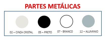 Armário Médio Fechado - 80cm x 46,5cm | Linha Prima Impact 40mm