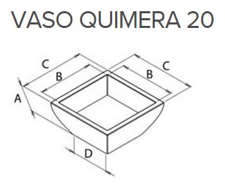 Vaso em Polietileno - Quimera 20 - B35cm x A20cm