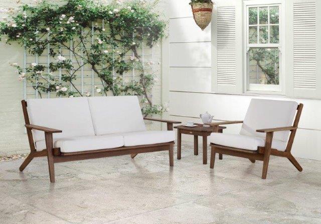 Conjunto Lótus - Sofá 2 Lugares + Poltrona 1 Lugar + Mesa De Apoio/lateral * Ideal Para área Externa